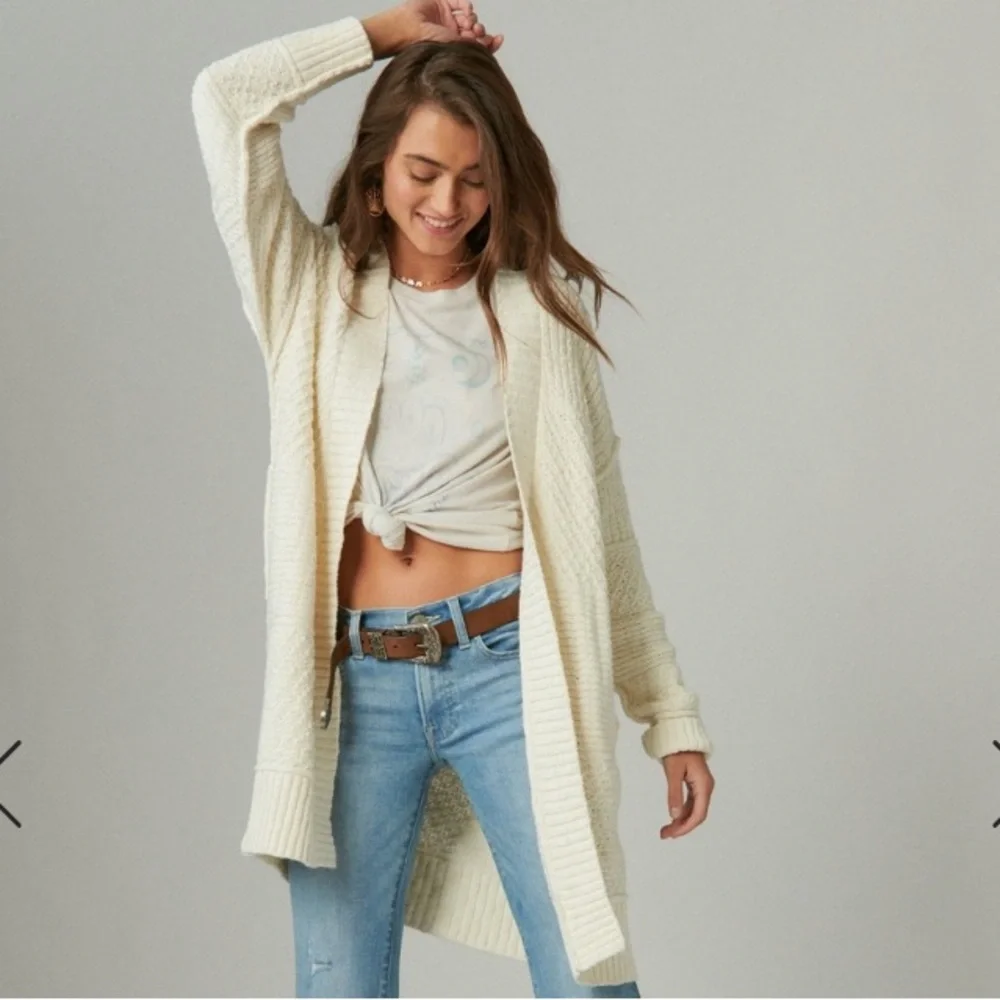 NWT‎ Lucky Brand Long Textured Cardigan